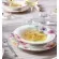 bandeja oval floral rosada elegante